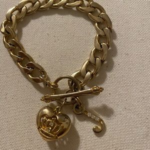 Gold Bracelet with Letter J
